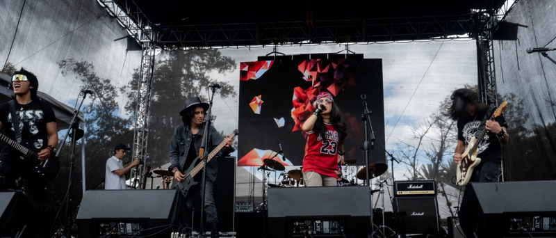 The Wave tocando en concierto